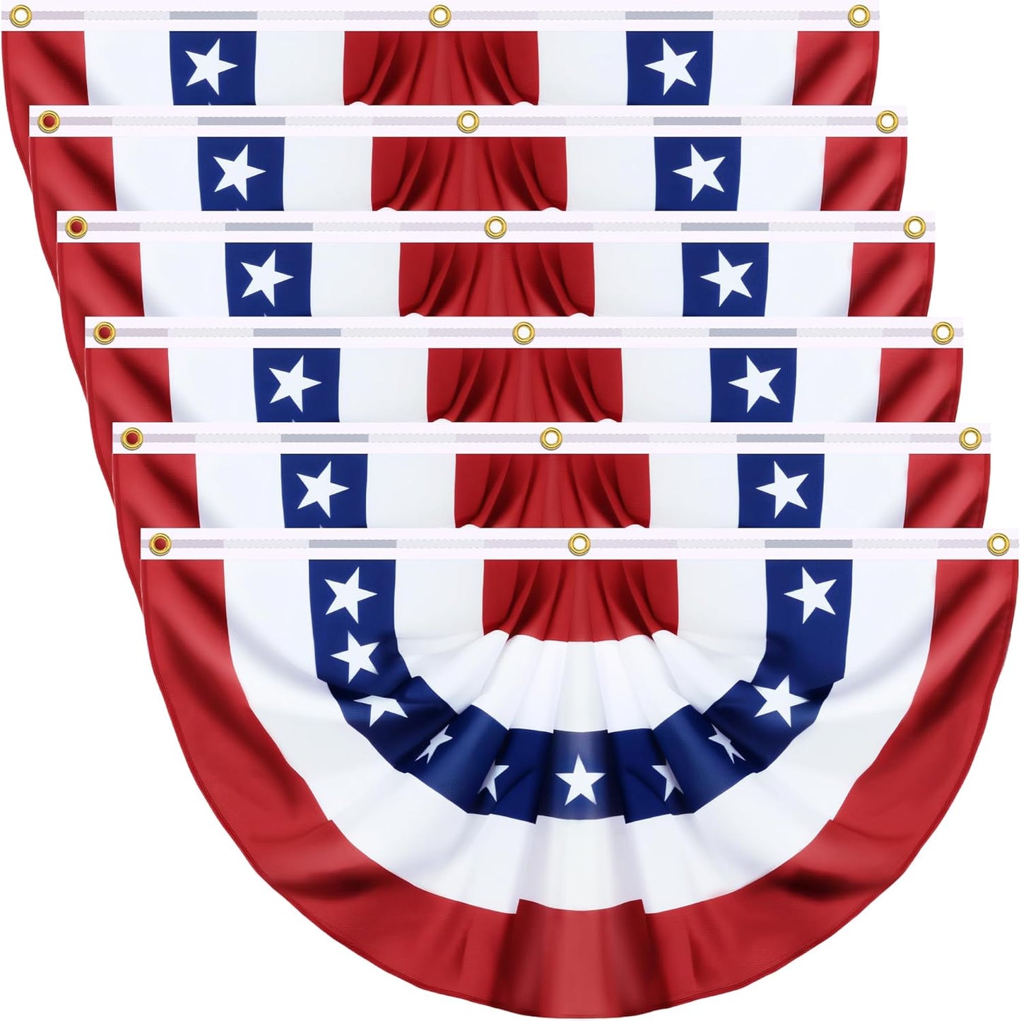 Large 3 X 6 FT American Bunting Flag for 4th of July Decor