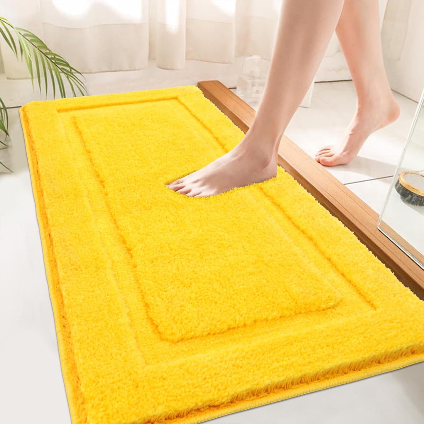 Super Soft Bathroom Runner Rug 24x60 Non Slip Washable Mat