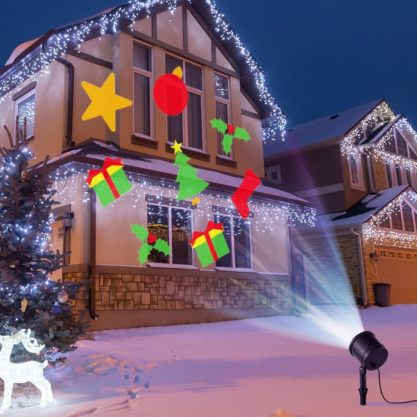 Transform Your Holiday Decor with S AFSTAR Christmas Projector Light