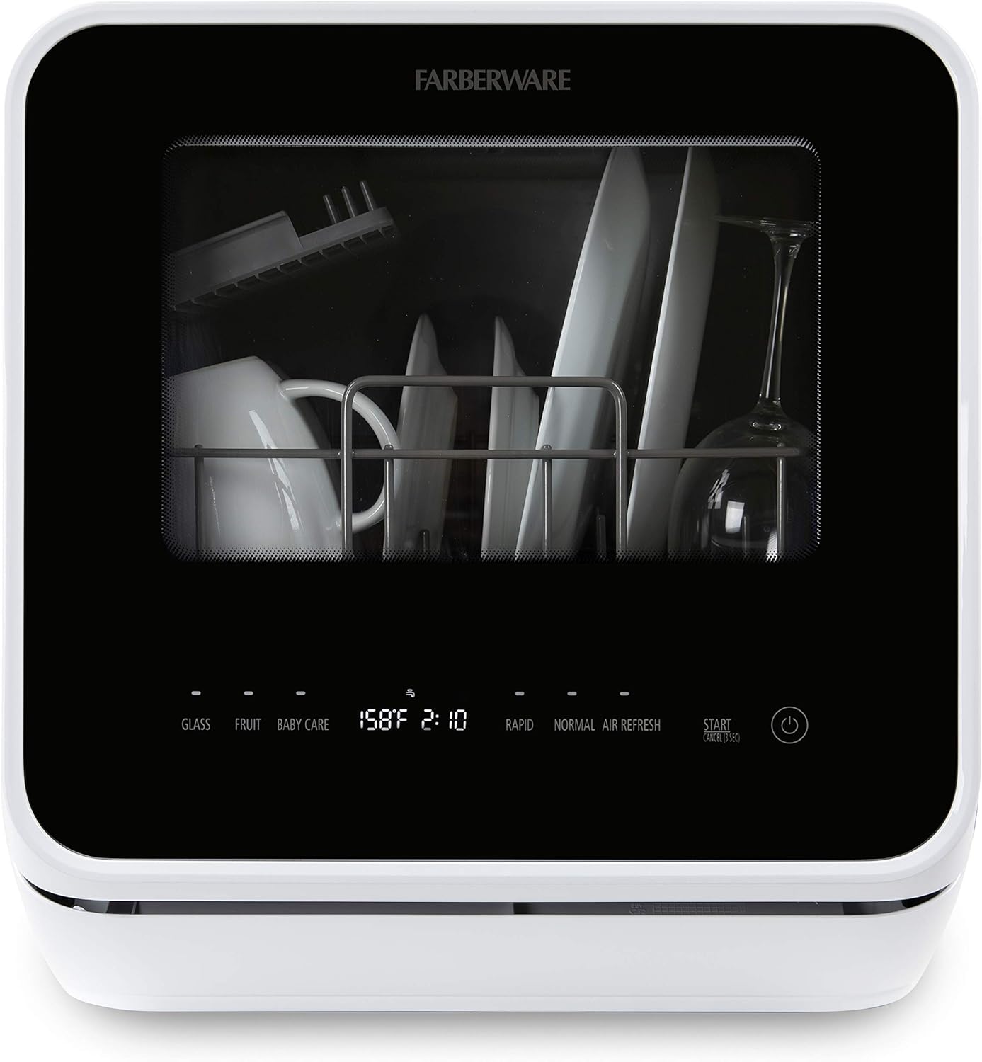 Compact Portable Countertop Dishwasher with 5-Liter Water Tank