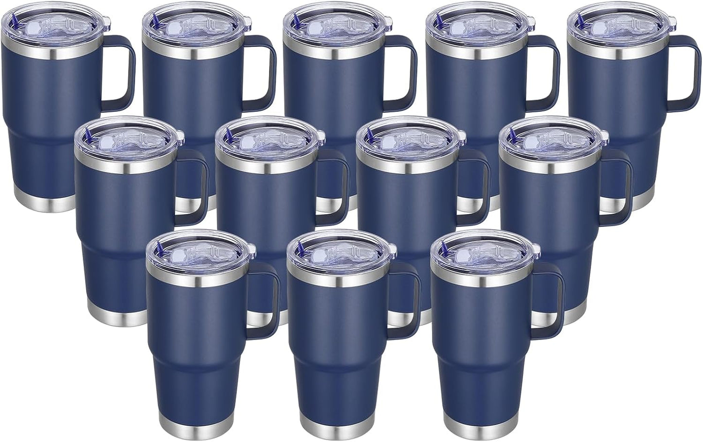 20 oz Stainless Steel Tumbler with Handle for Travel and Home