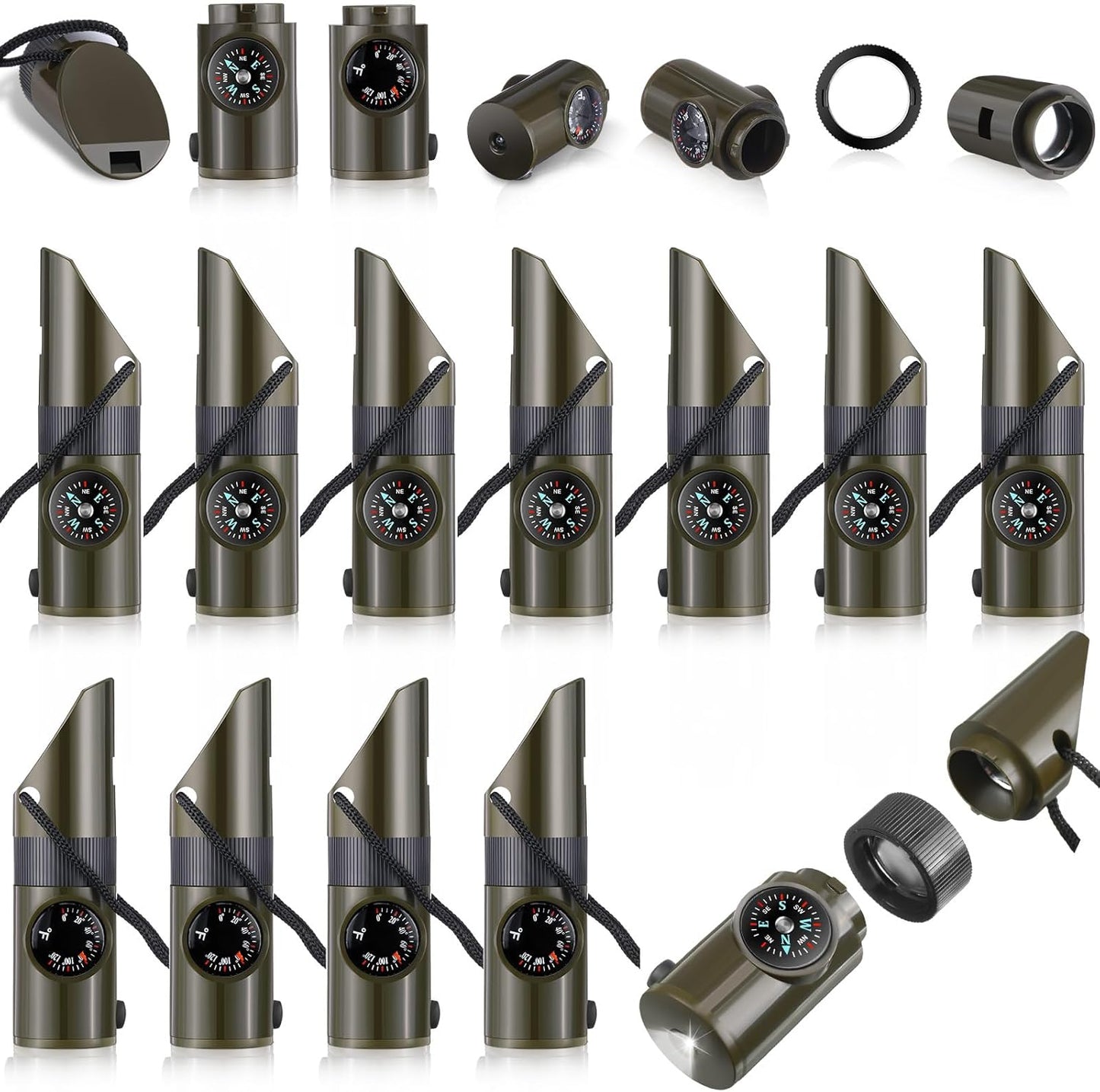 Survival Whistle Kit: 7-in-1 Loud Emergency Tools