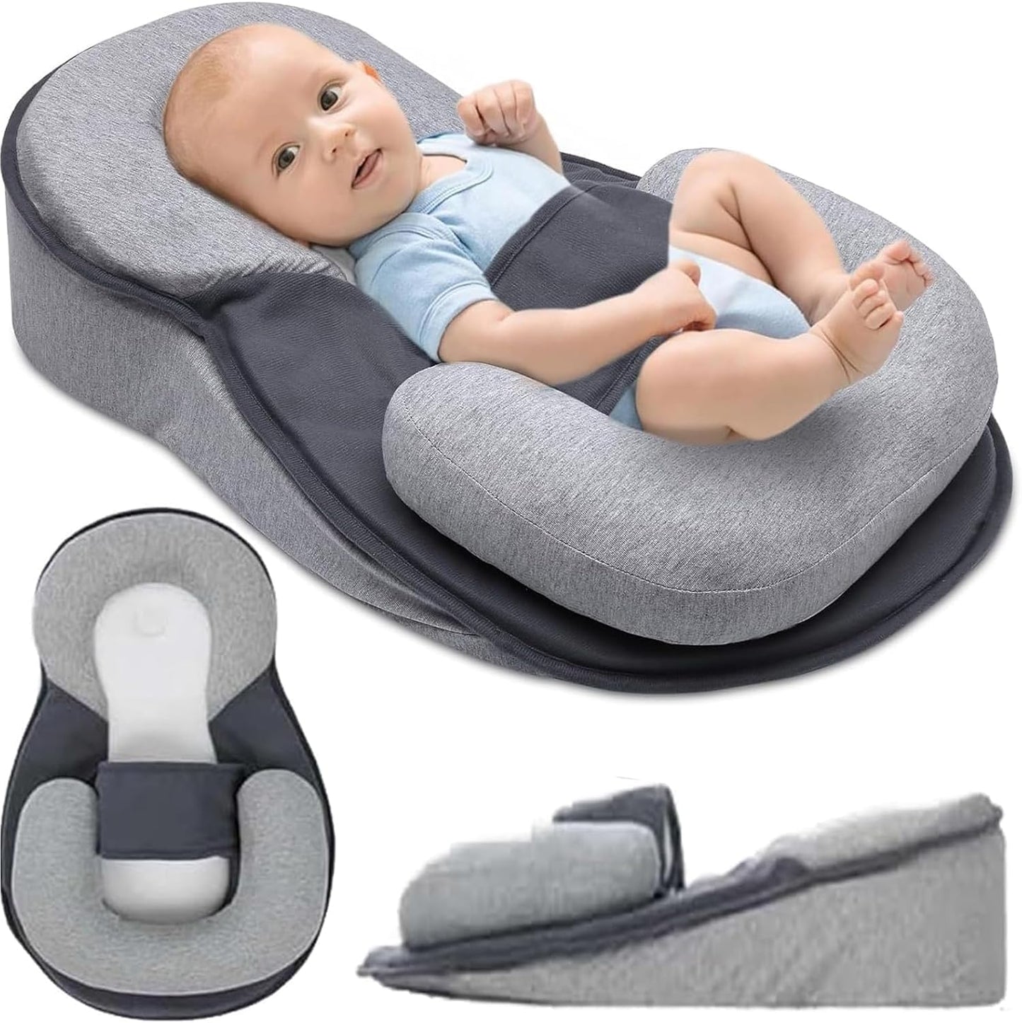 Rest Nest Baby Lounger Pillow for Newborn Support and Comfort