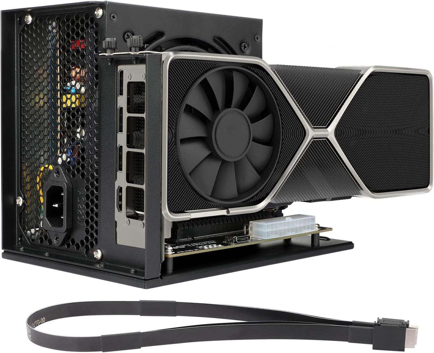 PCIe 4.0 x4 eGPU Dock with OCuLink SFF-8612 and SFF-8611 Cable