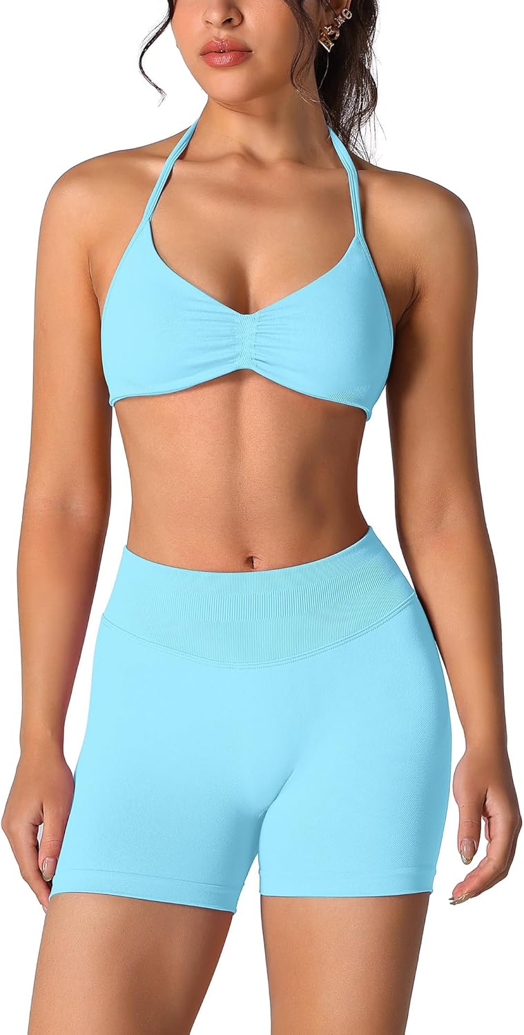 ABOCIW Womens Seamless Workout Sets for Gym and Yoga Activities