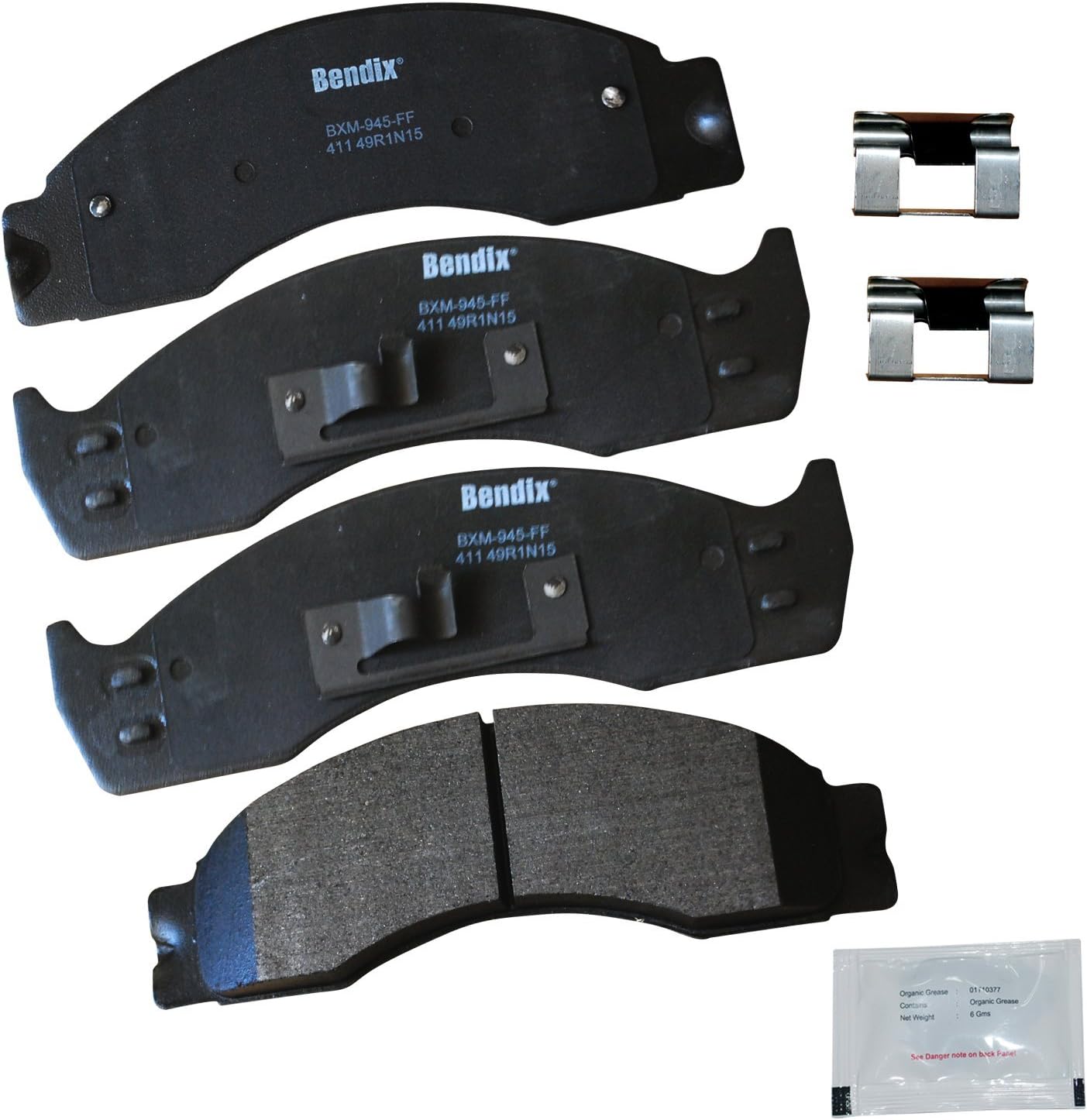 Bendix Priority1 CFM411 Semi-Metallic Brake Pads for Ford Models