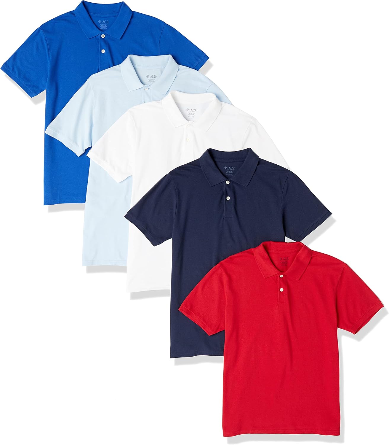 Baby and Toddler Boys Short Sleeve Polo Shirt - 5-Pack Style