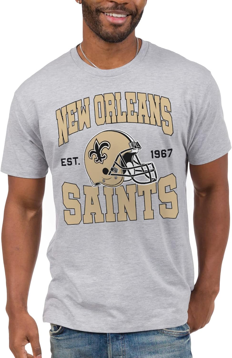New Orleans Saints Short Sleeve NFL Shirt for Game Day Fun