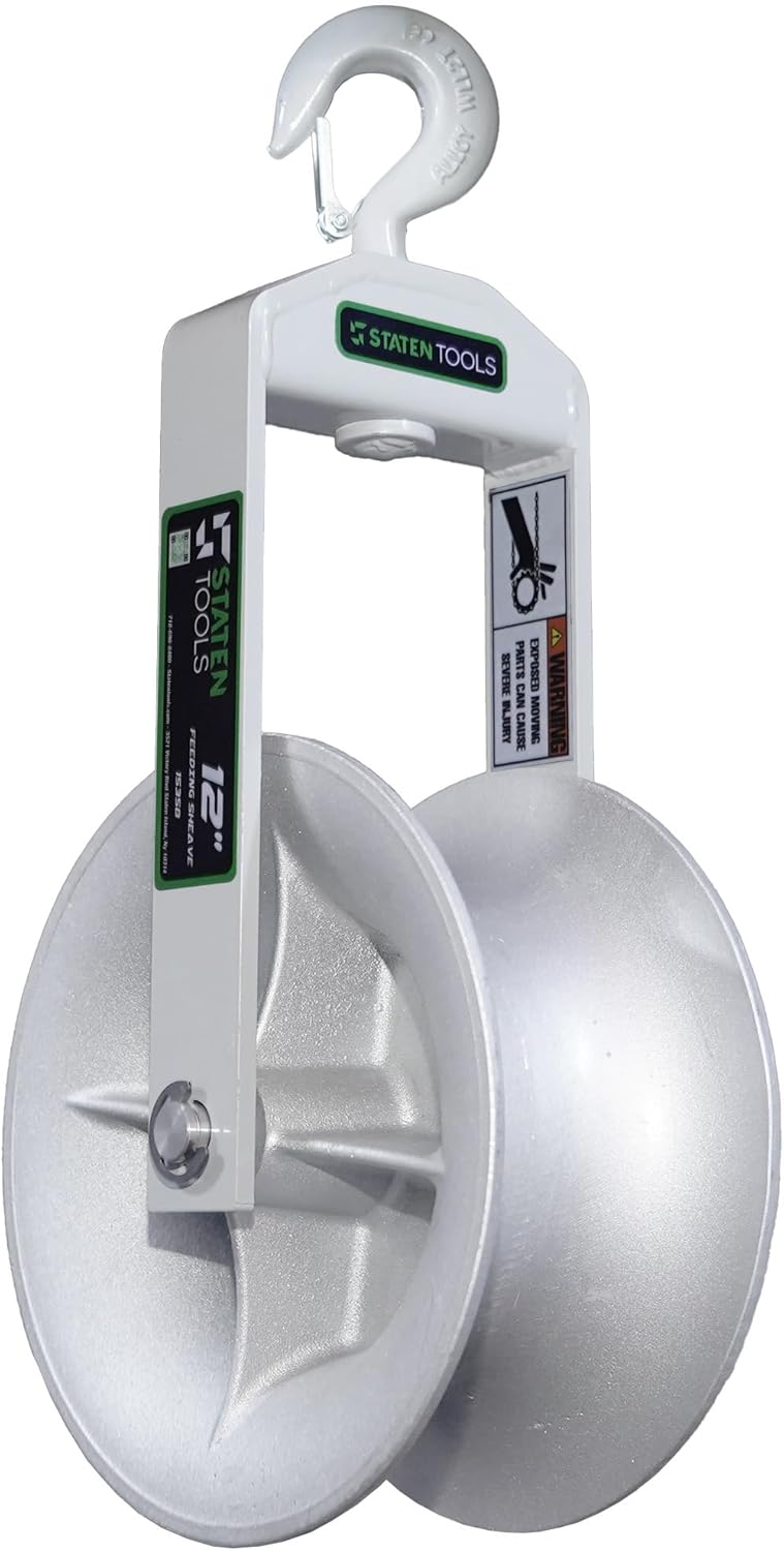 12 in Cable Puller Sheave for Greenlee Pullers - 6500lb Capacity