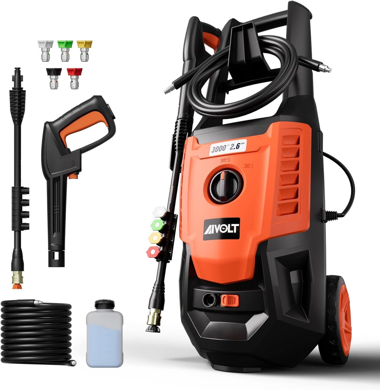 AIVOLT Electric Pressure Washer - Powerful 3000PSI Cleaning
