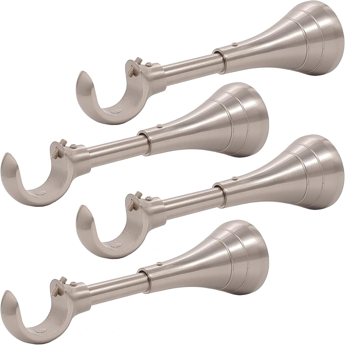 Heavy Duty Curtain Rod Brackets for Wall - Extra Long Holders
