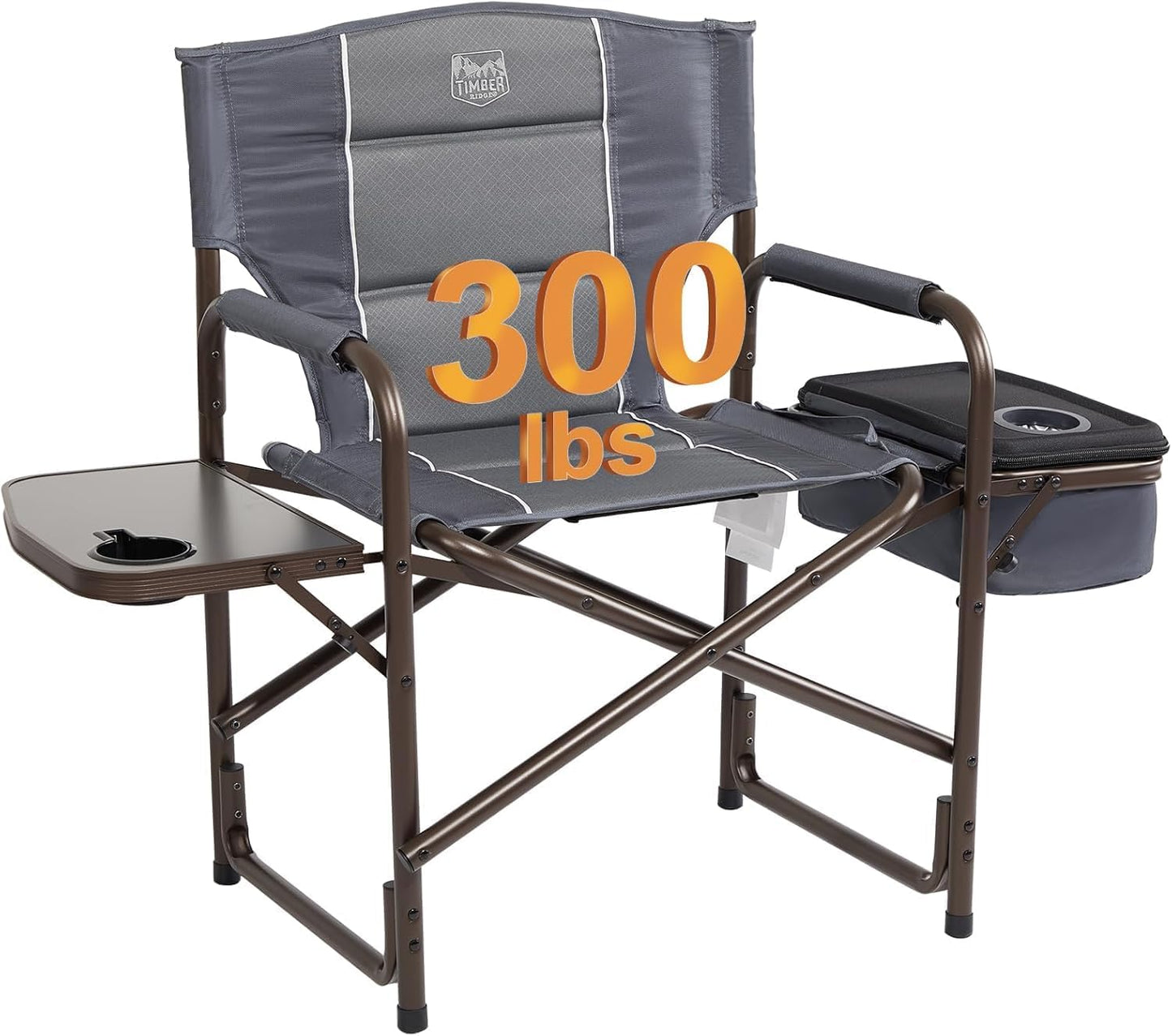 TIMBER RIDGE Lightweight Camping Chair with Cooler Bag & Table