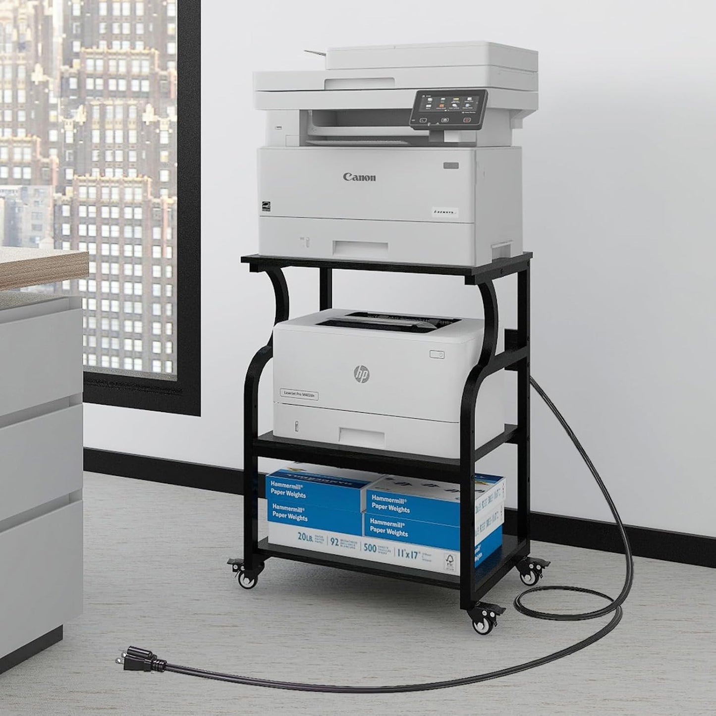 Natwind 3-Tier Printer Stand - Adjustable Storage