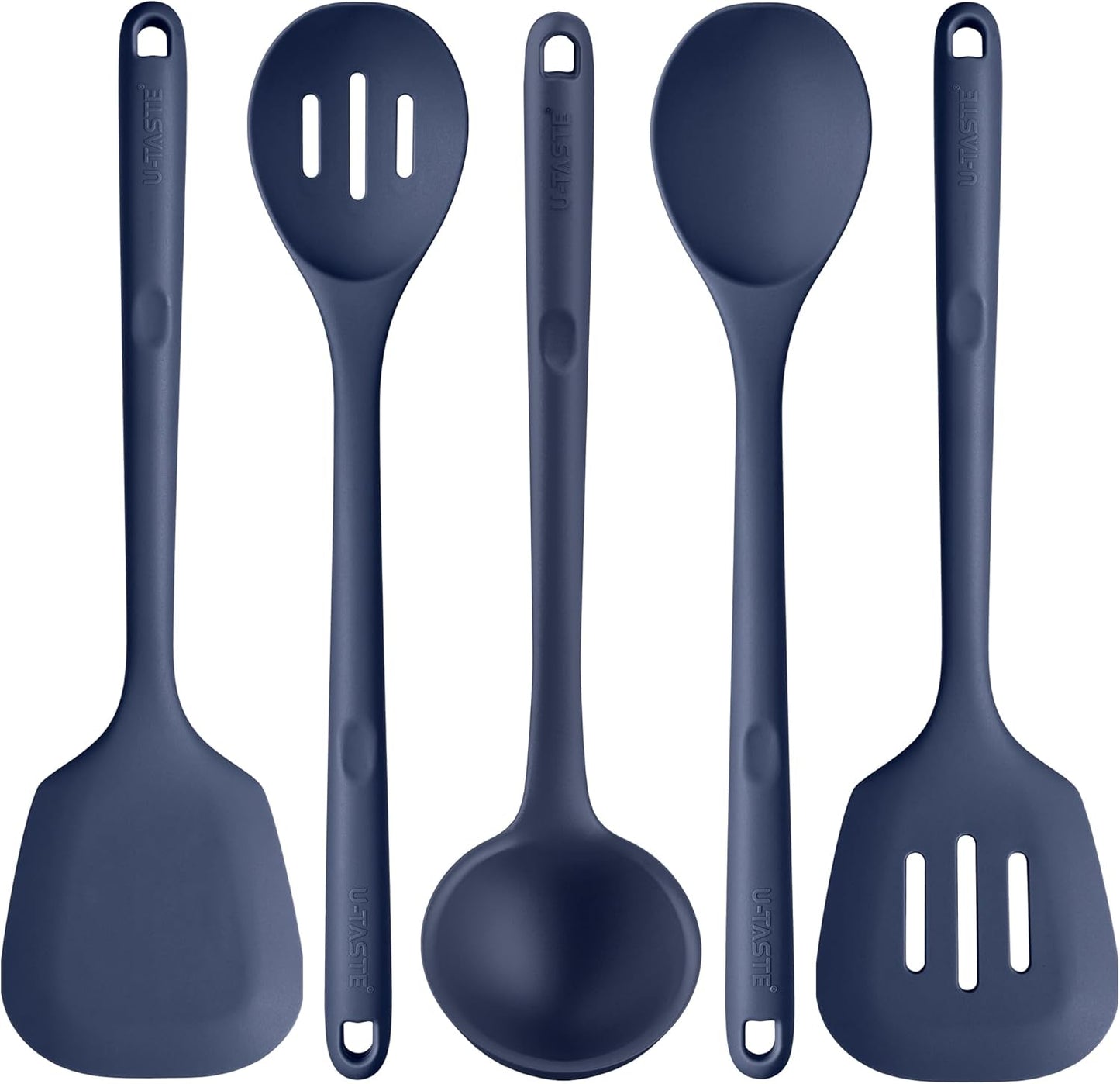 Silicone Kitchen Cooking Utensil Set for High Heat Cooking