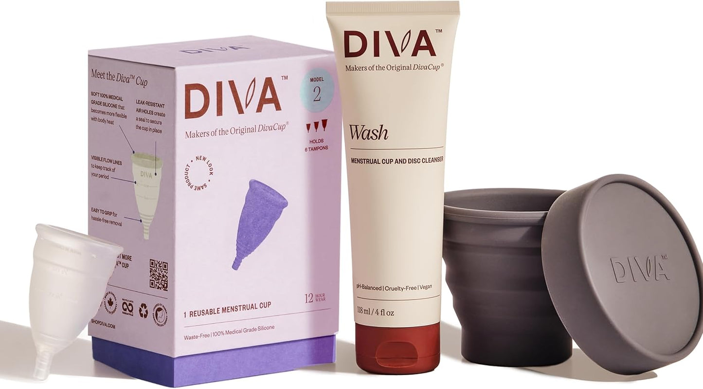 Ultimate Period Care Trio: DIVA Cup, Wash & Shaker