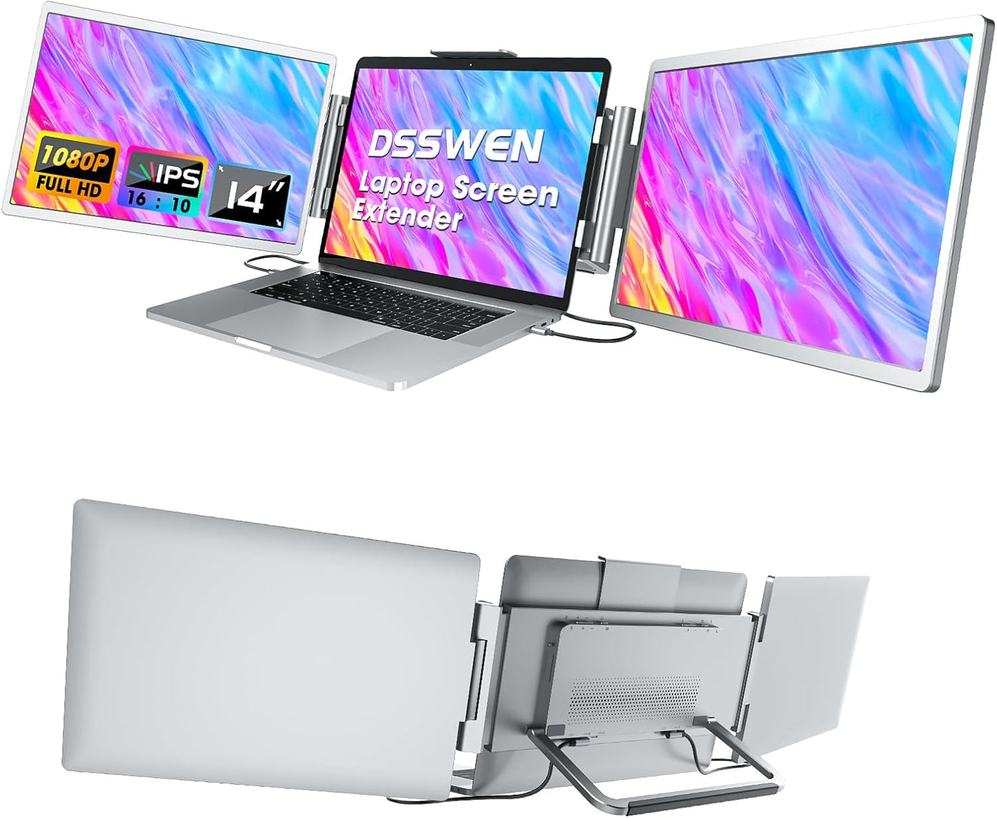 Triple Screen Laptop Extender: Ultimate Portable Productivity Boost!