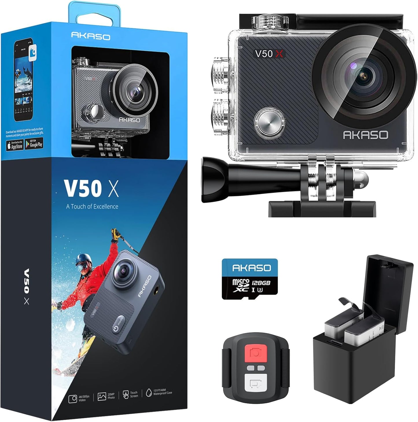 AKASO V50X 4K Action Camera with EIS|