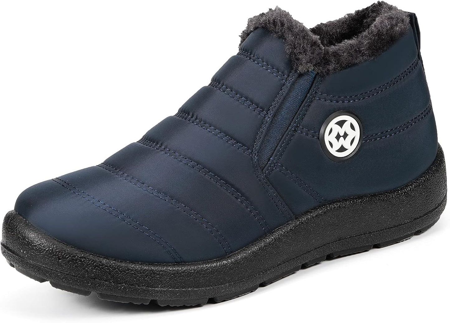 Hsyooes Womens Warm Fur Lined Winter Snow Boots for Comfort