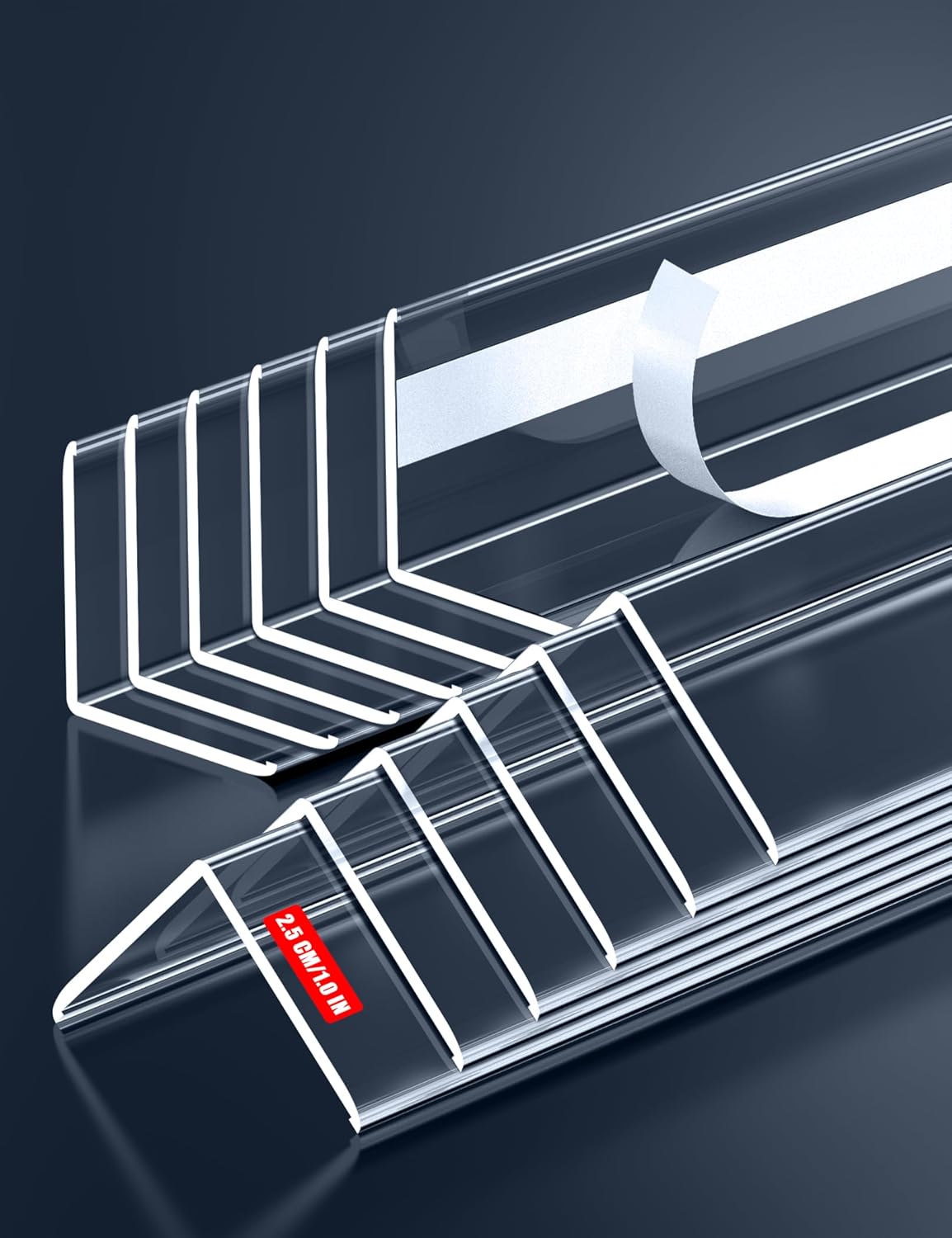 12PCS Clear Self-Adhesive Wall Corner Protectors for Safety