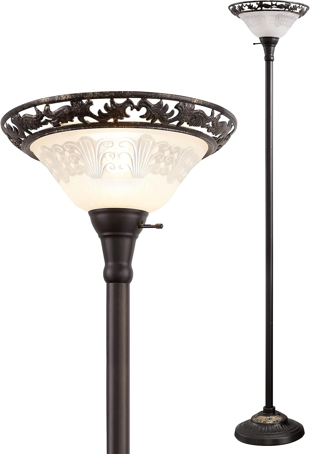 Luvkczc Victorian Floor Lamp: Elegant 70in Standing Light
