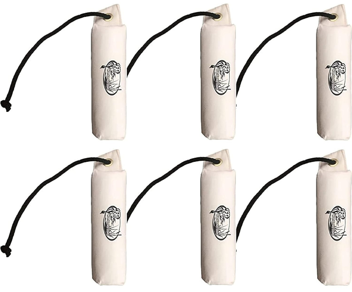 Large Canvas Dog Training Bumper with Throw Rope for Retrieving