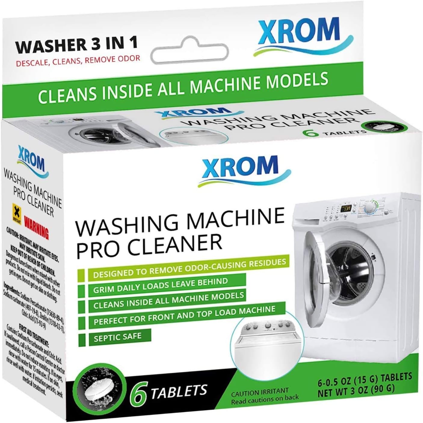 XROM 3-in-1 Plant-Based Washer Cleaner