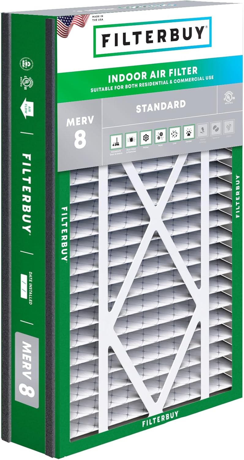 Filterbuy 16x25x5 Air Filter for Dust and Allergy Defense