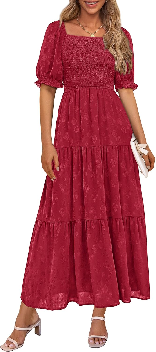 PRETTYGARDEN Women's Casual Midi Dresses for Summer Events