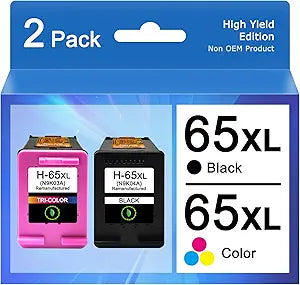 High-Yield 65XL Ink Cartridges Combo Pack for HP Printers