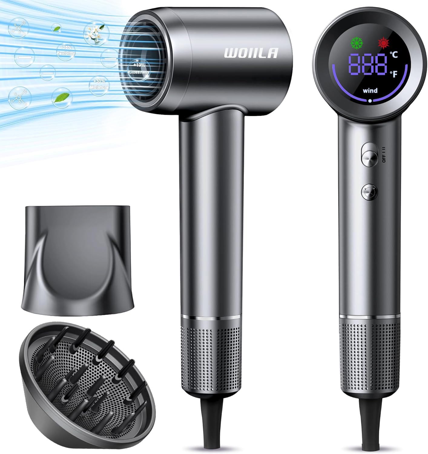 Fast Drying Hair Dryer with Ionic Care