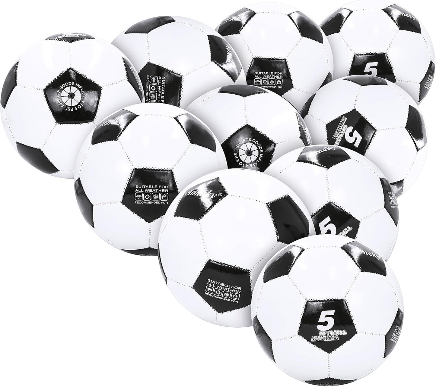 Aoneky Soccer Ball with Pump for Eco-Friendly Play and Fun