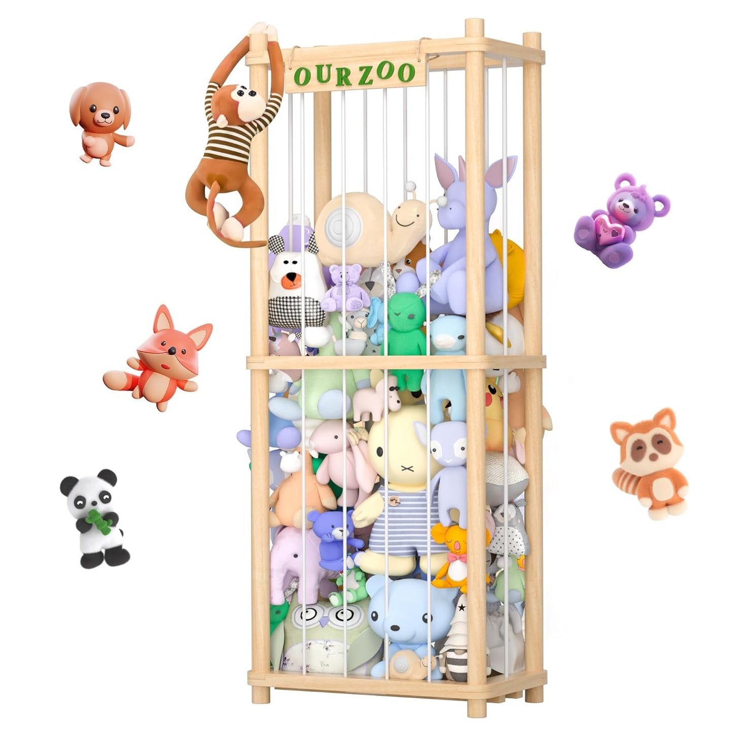 Stuffed Animal Storage Organizer for Nursery and Kids Room