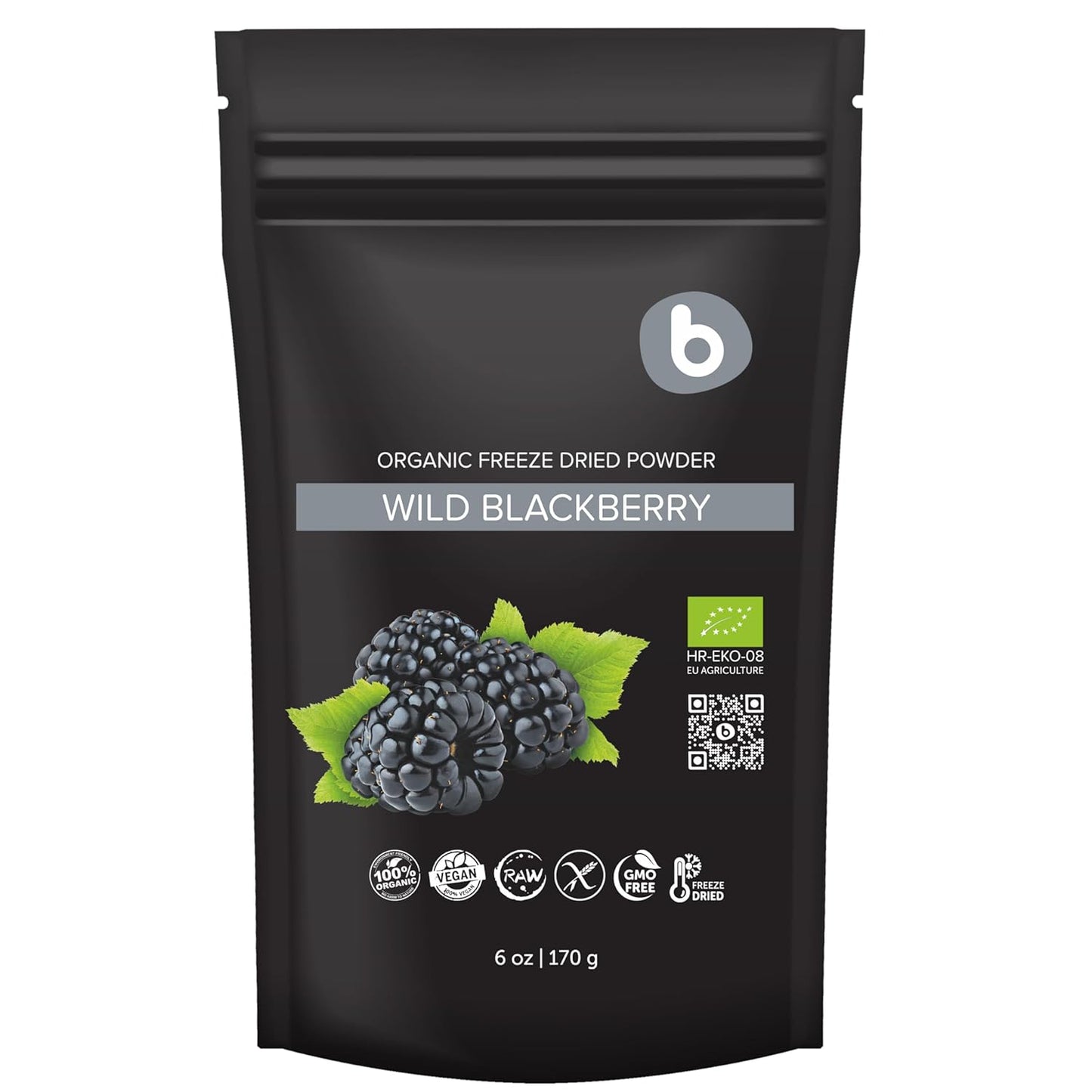 Organic Blackberry Powder for Smoothies, Baking & Flavoring