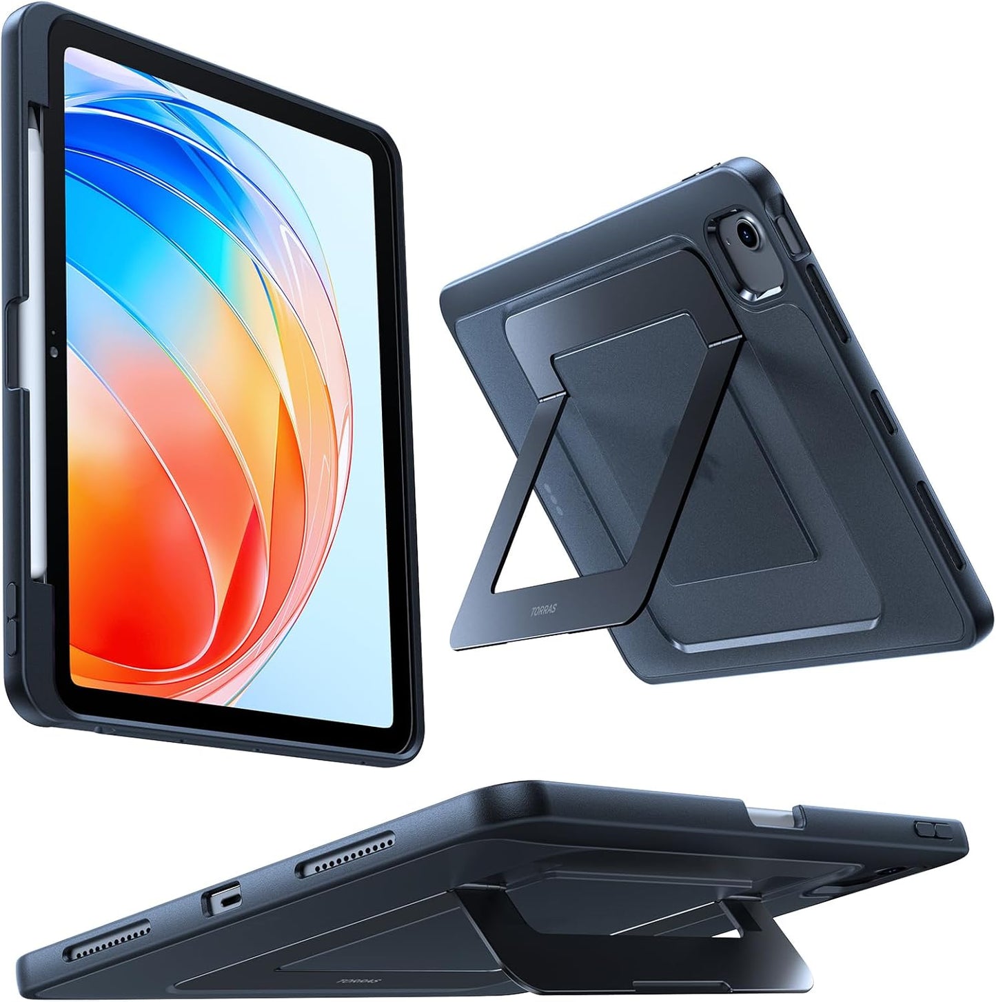 TORRAS iPad Air 5th 4th Generation Case with Adjustable Stand