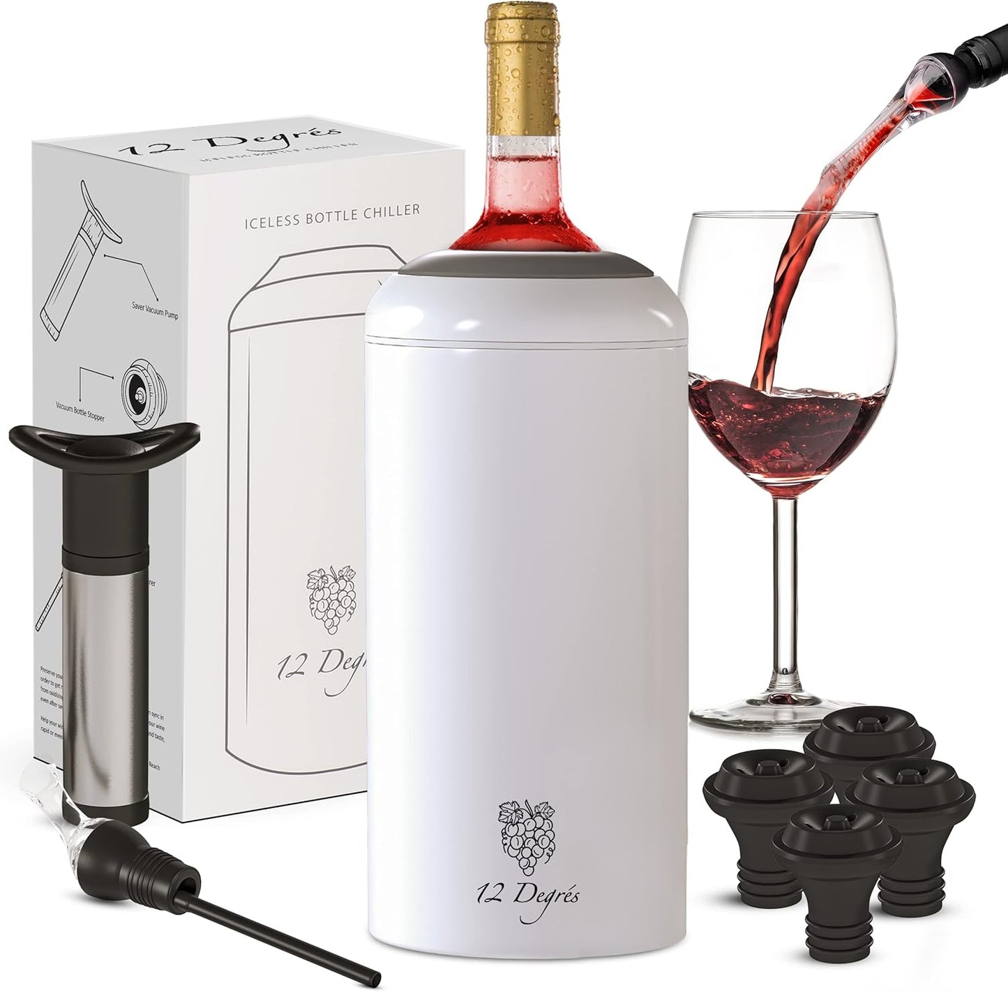 Stainless Steel Wine Chiller Set for Perfect Wine Gifts