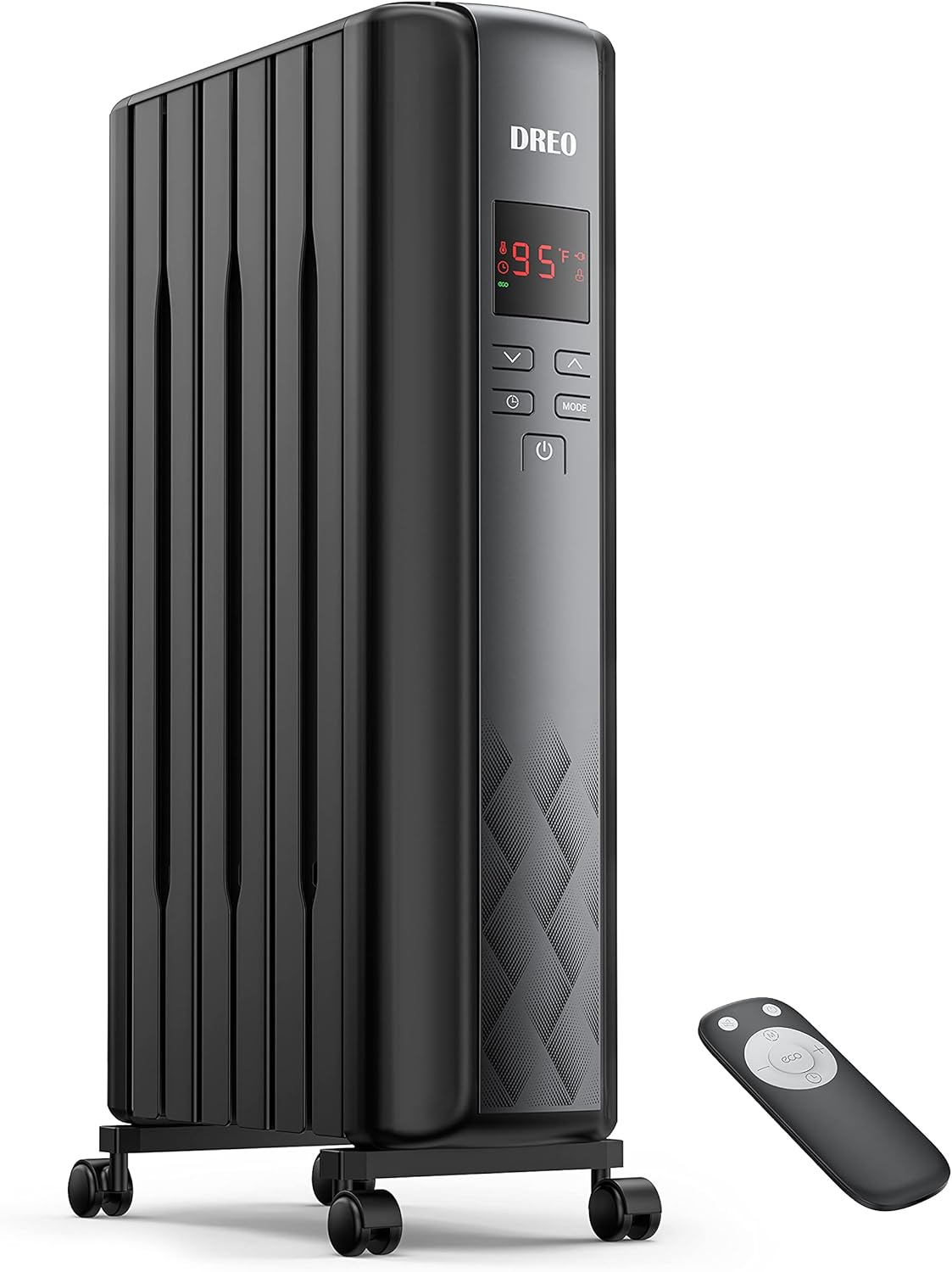 Dreo Oil Filled Radiator Heater: Remote Control, 4 Modes, Safe & Quiet Heat