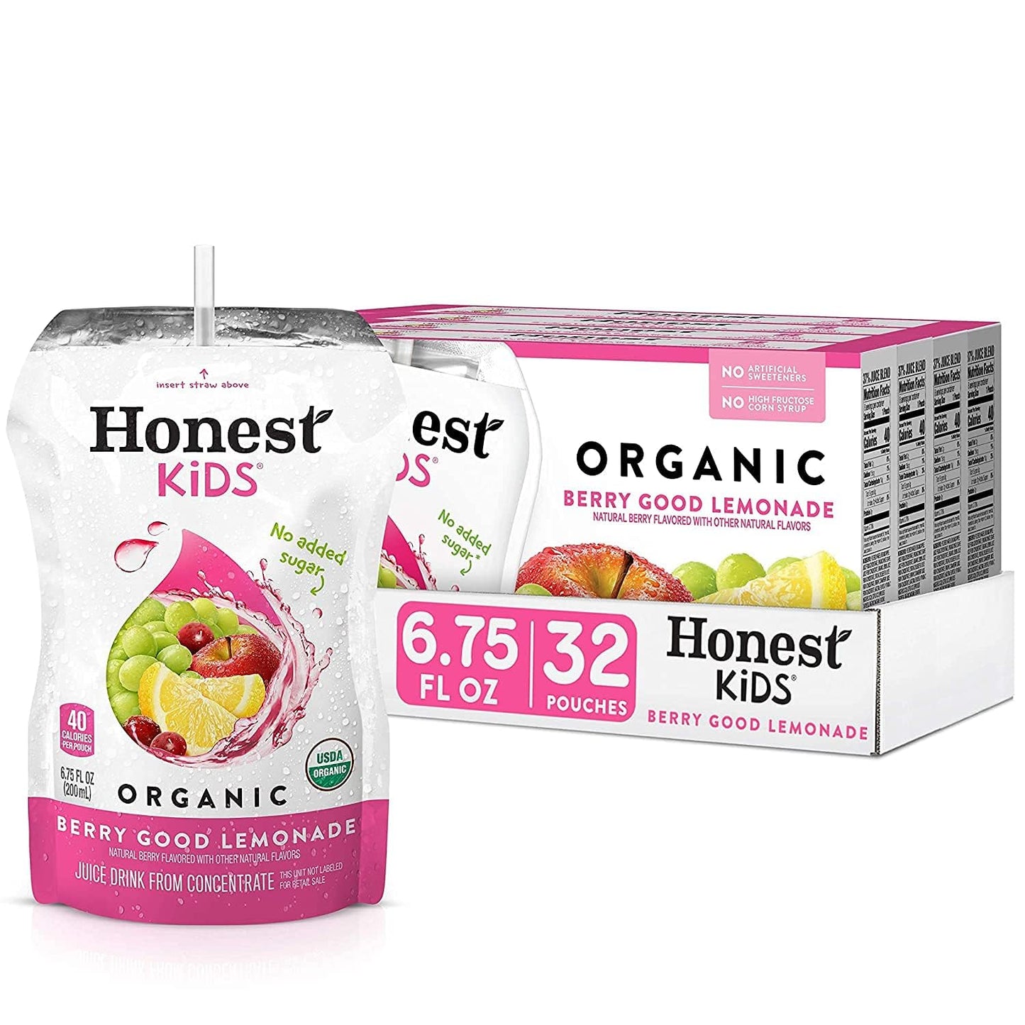 Honest Kids Berry Berry Good Lemonade Juice Drink - 8 Pack