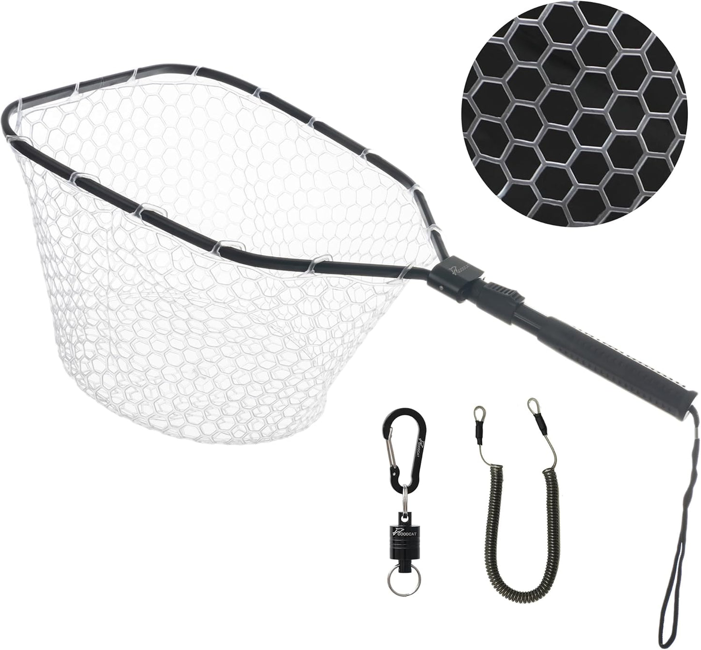 GOODCAT Folding Fishing Net - Safe Catch & Release