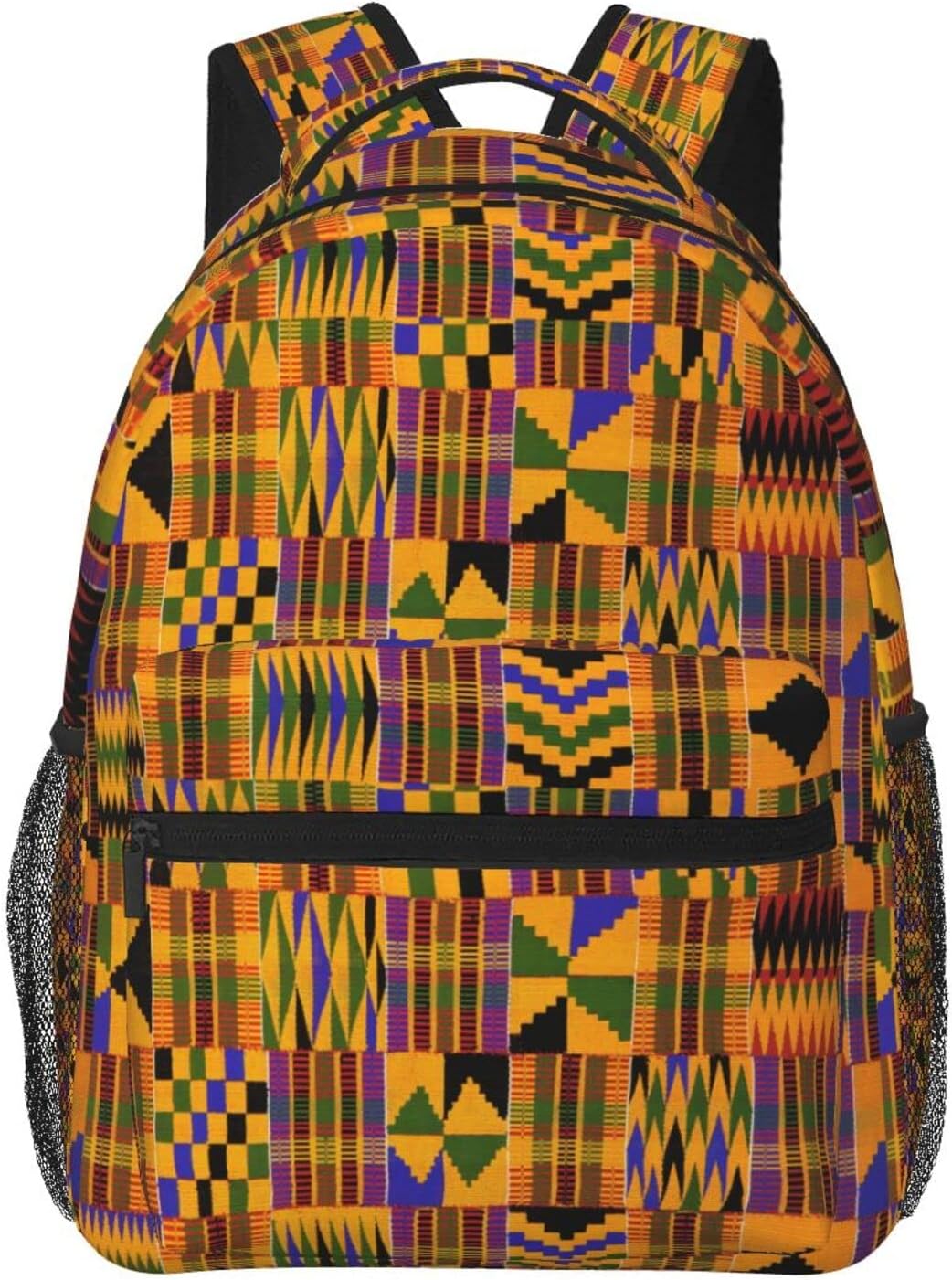 African Backpack with Unique Tribe Pattern for Travel and Work