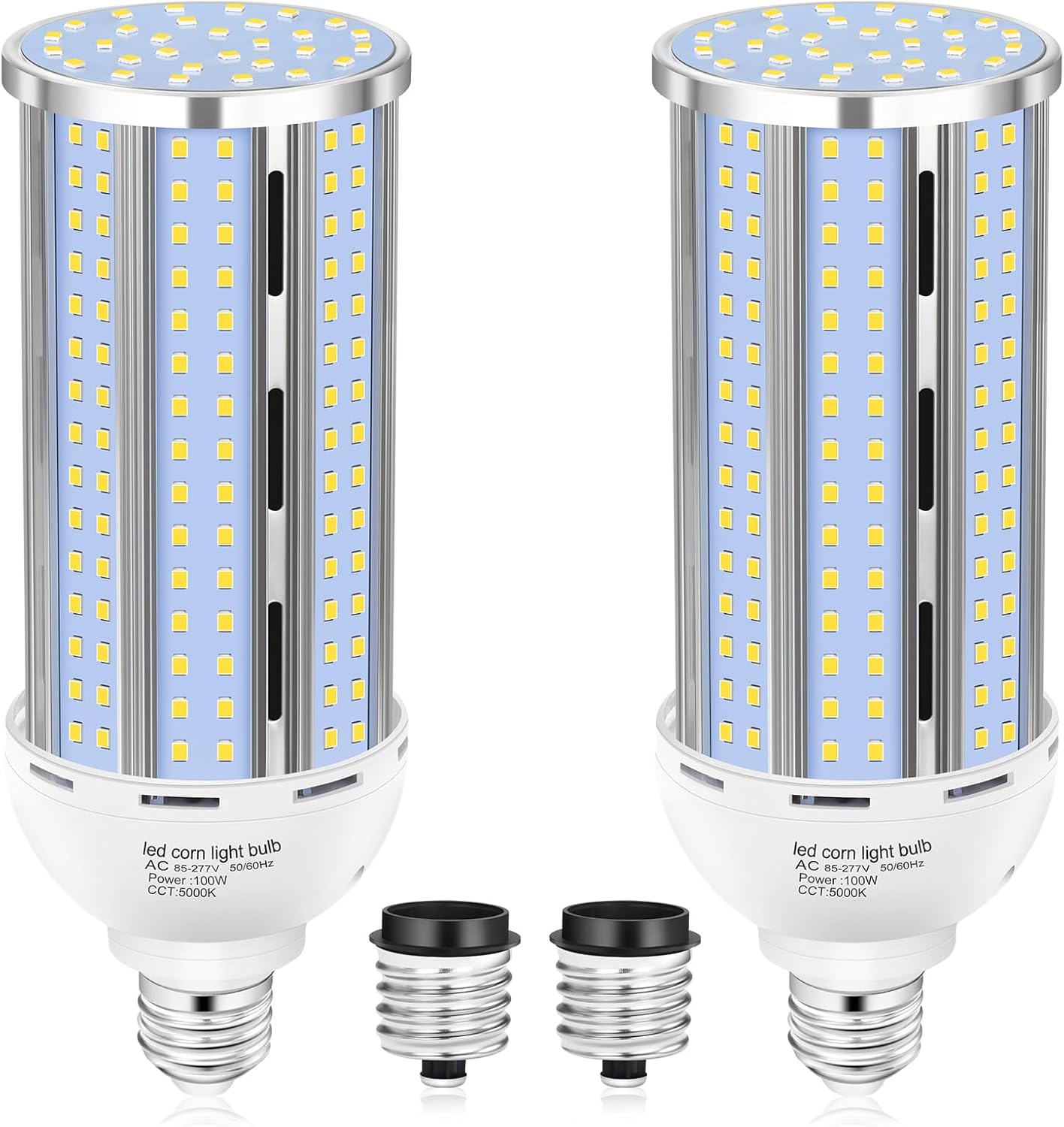 100W Corn LED Light Bulb Fanless for Bright Indoor Outdoor Use