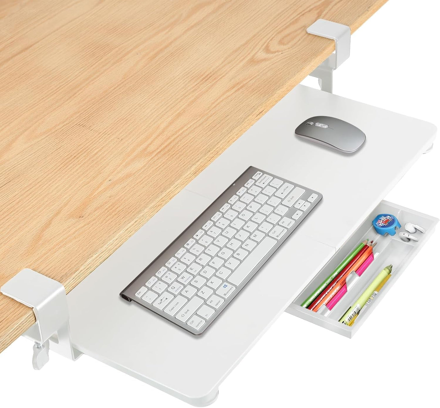 KAHOYI C-Shaped Keyboard Tray: Easy Install, Spacious Design