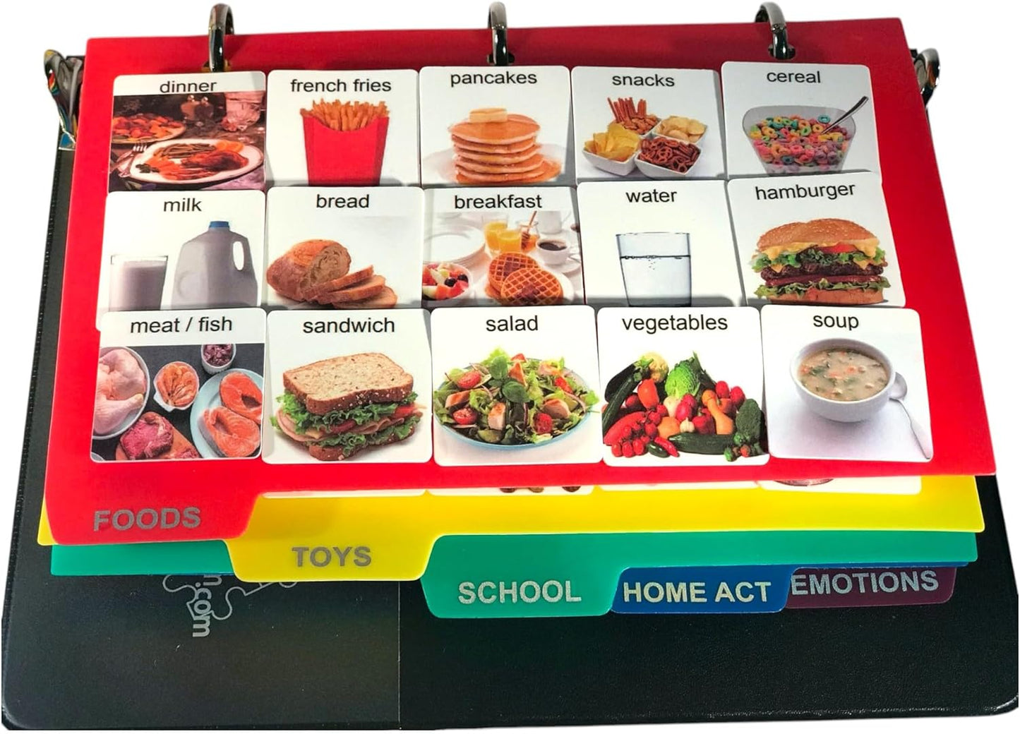 Visual Communication Book with 162 ASD Photo Picture Cards