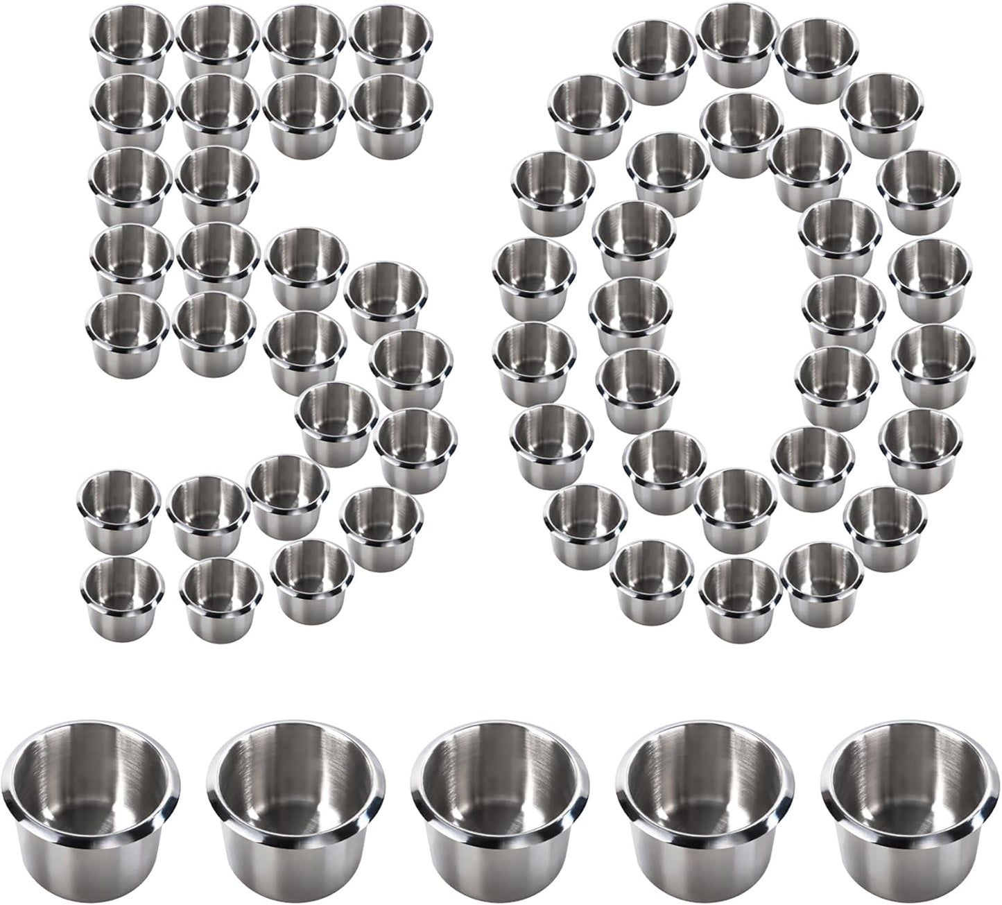 Stainless Steel Cup Holder for Poker Tables, Boats, and More