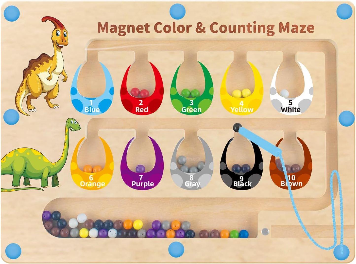 Magnetic Dinosaur Maze: Educational Fun for Kids!