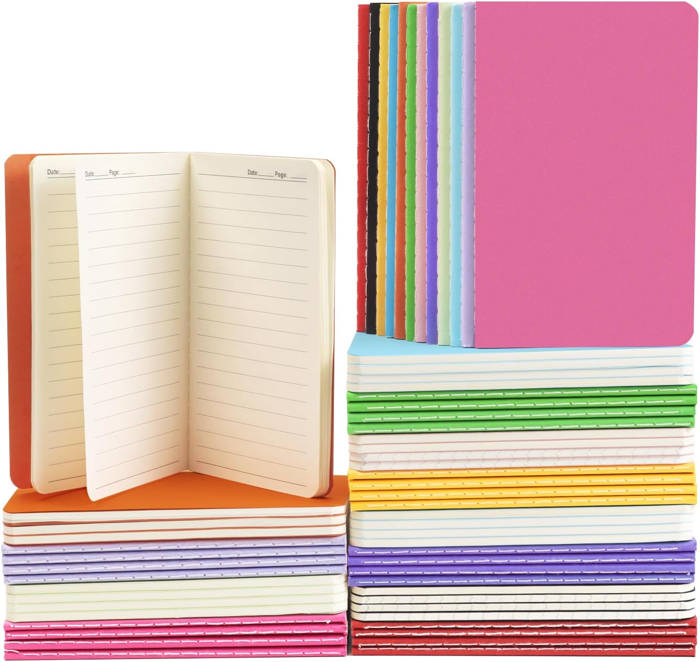 60-Pack Colorful Mini Notebooks by Lzerking