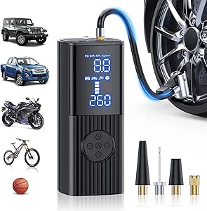 Tire Inflator Portable Air Compressor - 180PSI & 20000mAh
