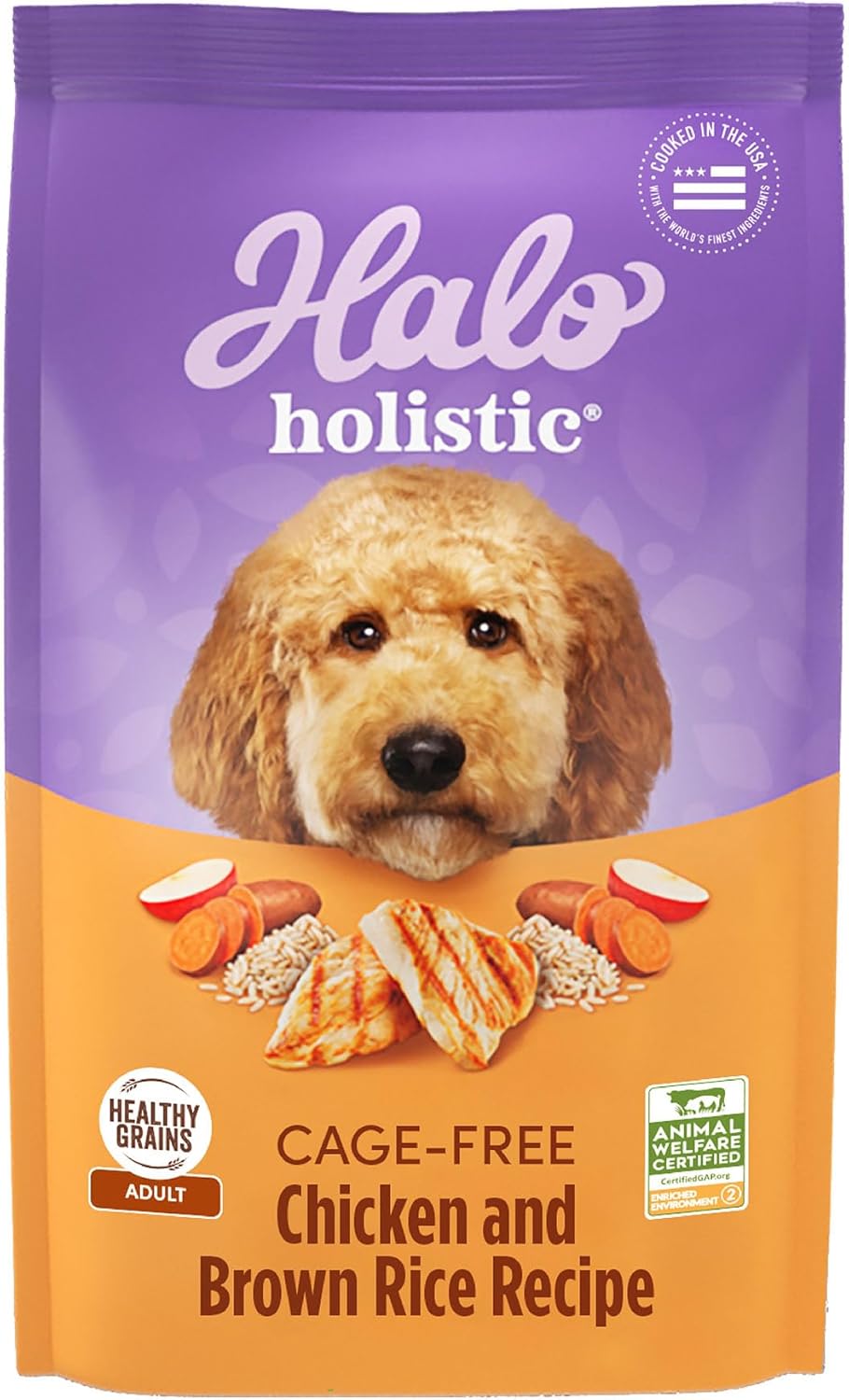 Halo Holistic Dog Food with Cage Free Chicken & Brown Rice