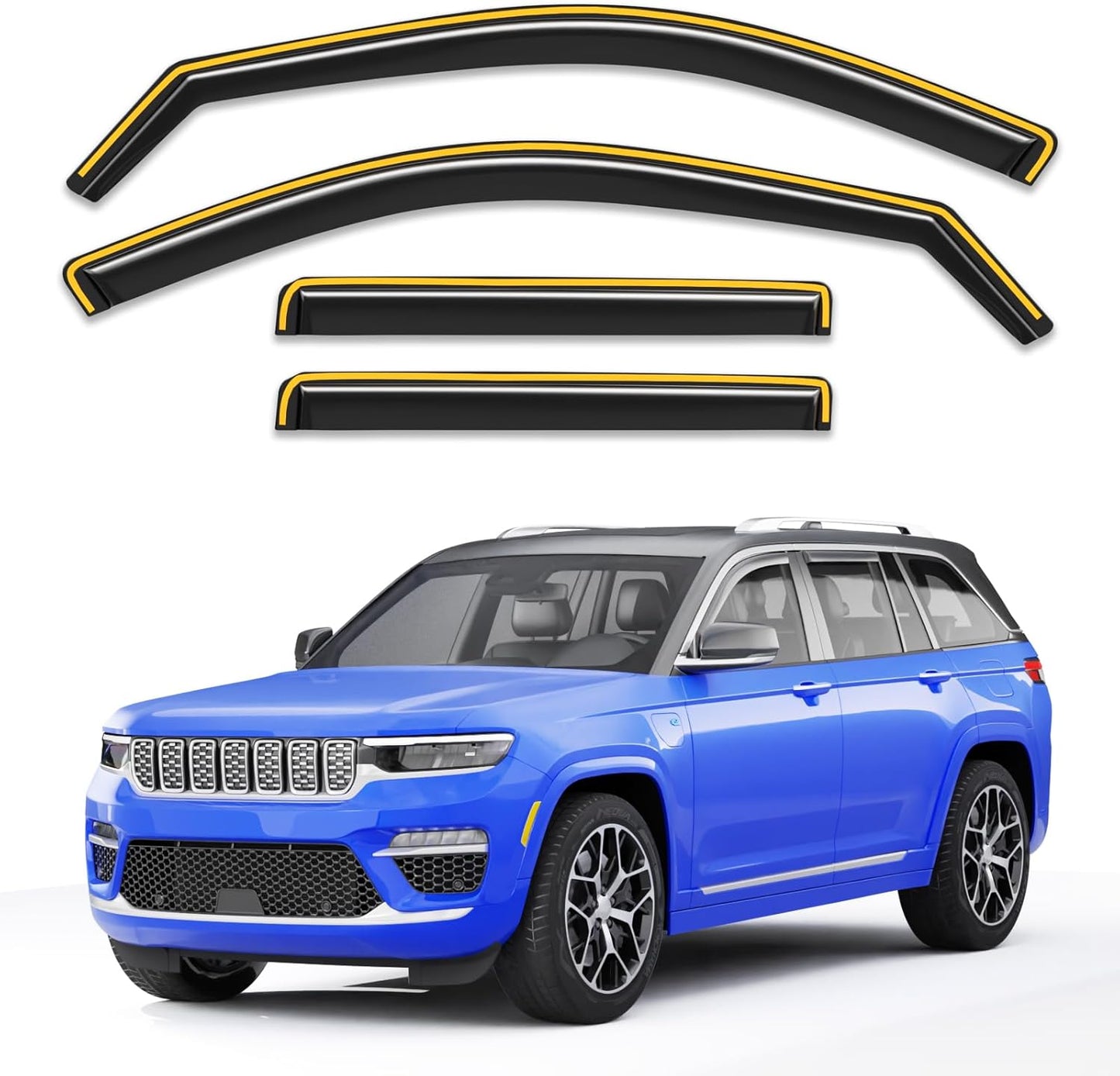 In-Channel Rain Guards for Jeep Grand Cherokee 2022-2025