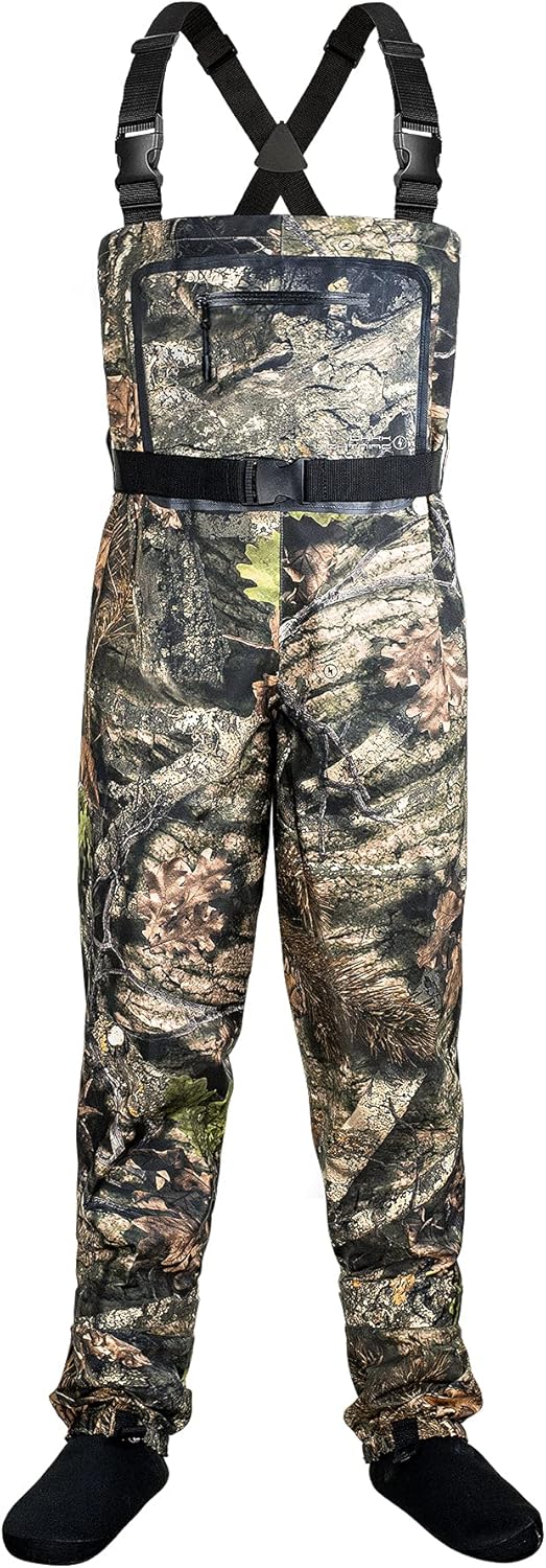 Dark Lightning Breathable Insulated Chest Waders for All Seasons
