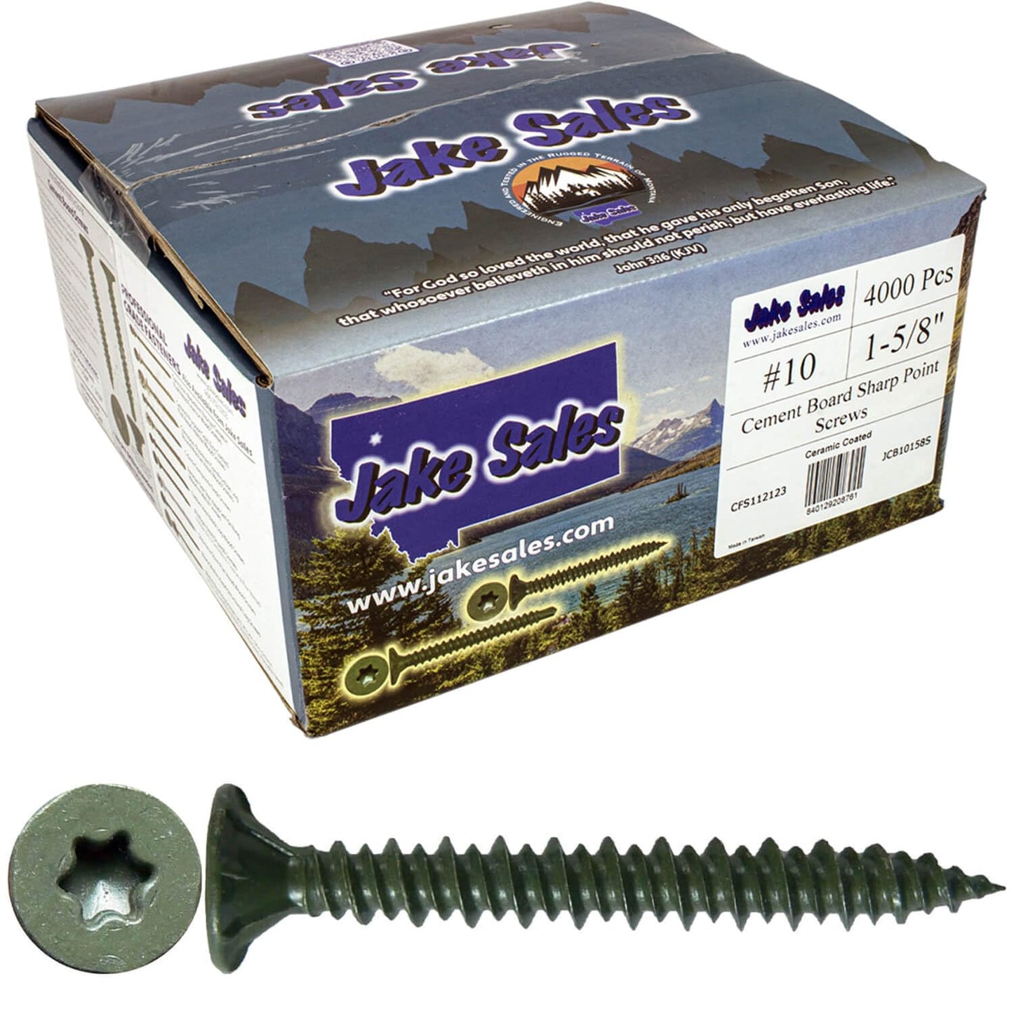 Jake Sales Cement Board Screws for Fastening Cement Board
